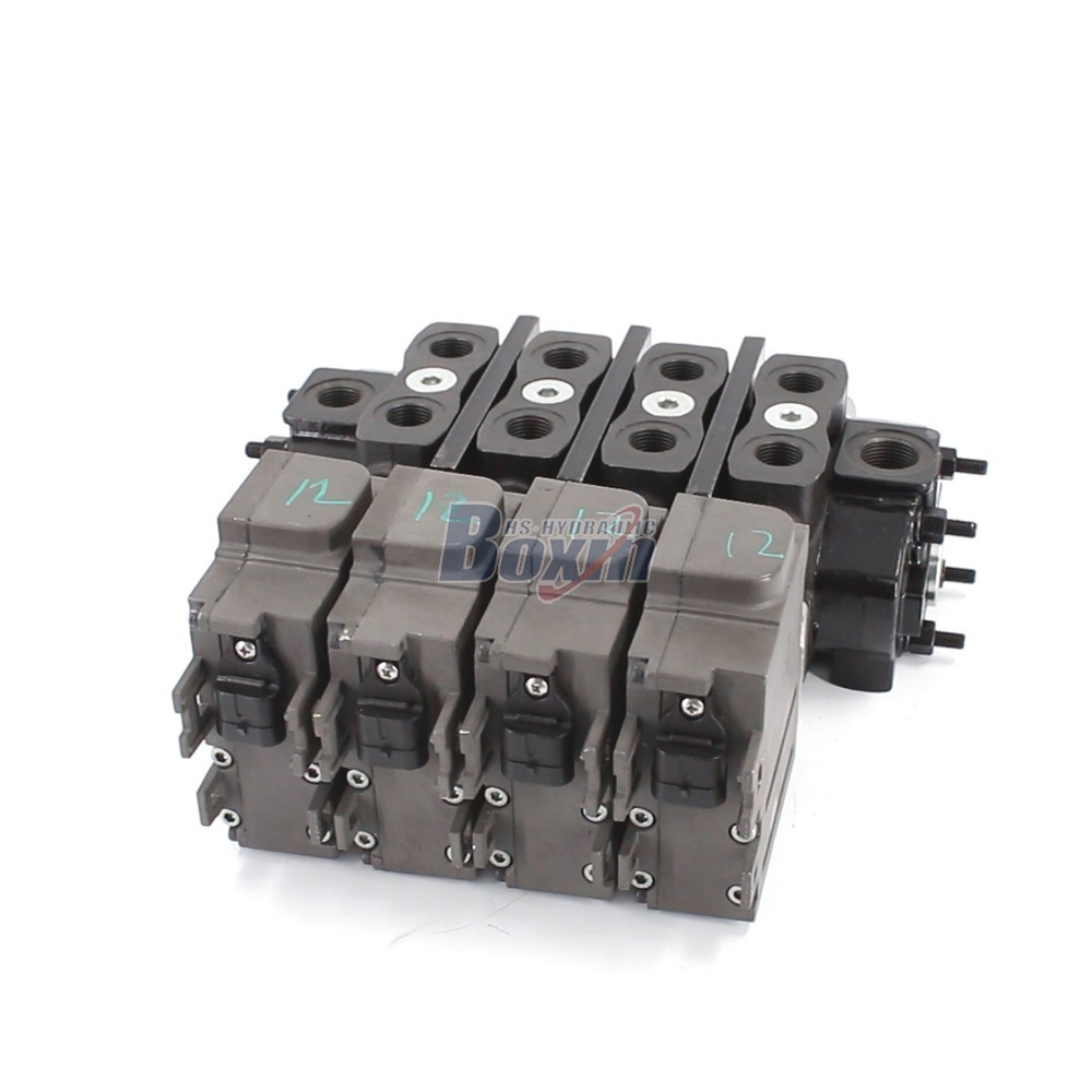 OEM ODM Customization Service for SD8EMA-4OT Electric Motor 4 Spool Sectional Directional Valve cover photo